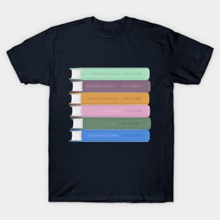 Paul Auster Book Spine Design - Book Lovers Gift T-Shirt